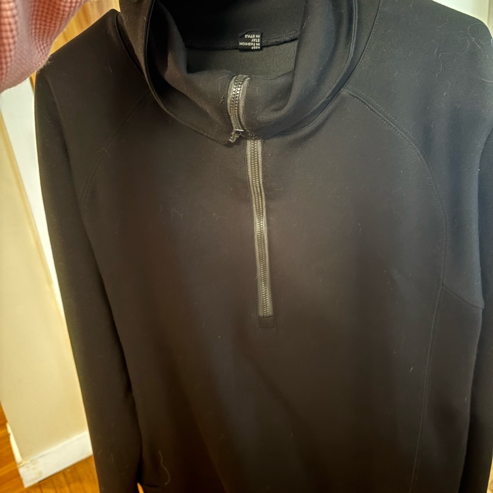 Black Half-Zip Pullover Matching Set